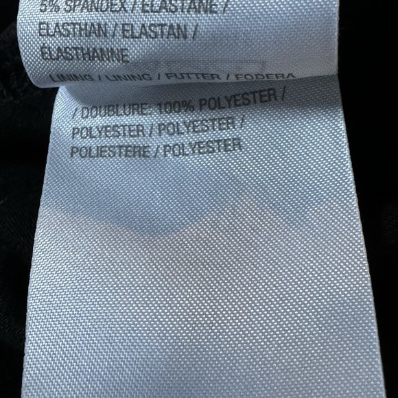 Isaac Mizrahi 2X Shirt Top Black White Striped Short Sleeve Scoop Neck Stretch - Picture 7 of 7